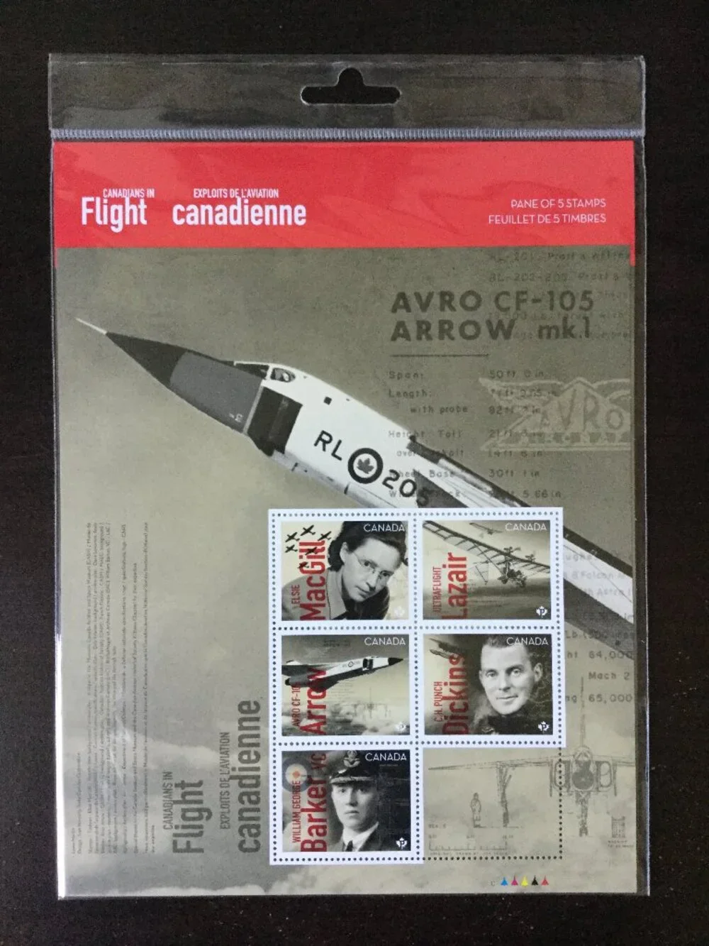 Canadians in Flight Commemorative Stamps - Picture 1 of 2